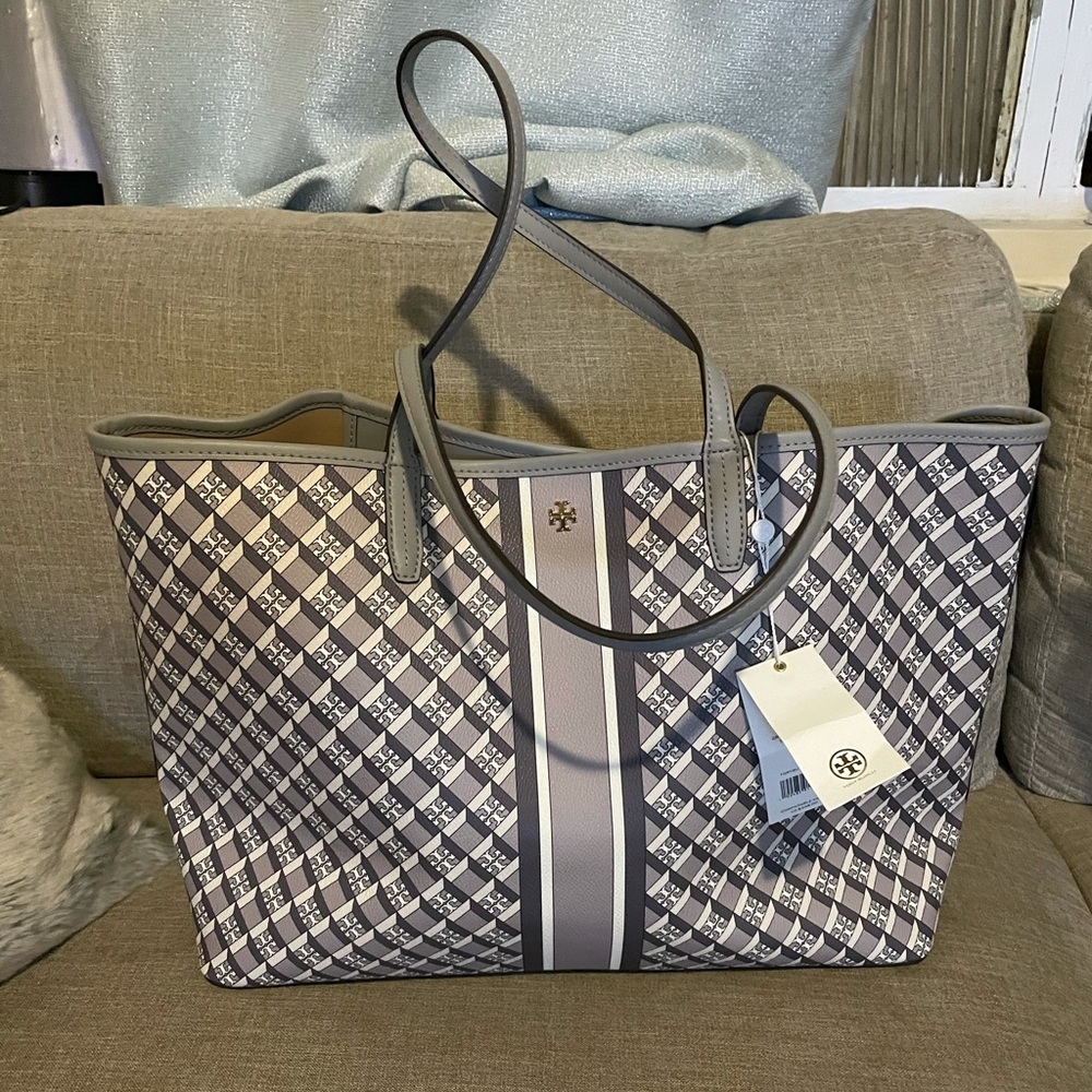 Tory Burch Geo Logo Allover Large Tote